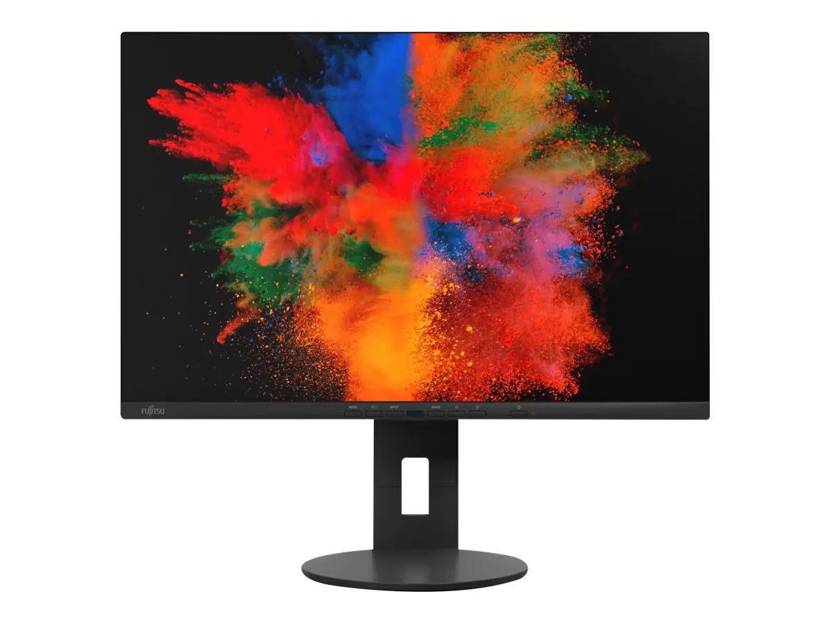 Fujitsu B2410 WS - LED-Monitor - 61.13 cm (24.1") - 1920 x 1200 WUXGA - IPS - 300 cd/m² - 1000:1 - 5 ms - HDMI, DVI-D, VGA, DisplayPort - Lautsprecher - Schwarz