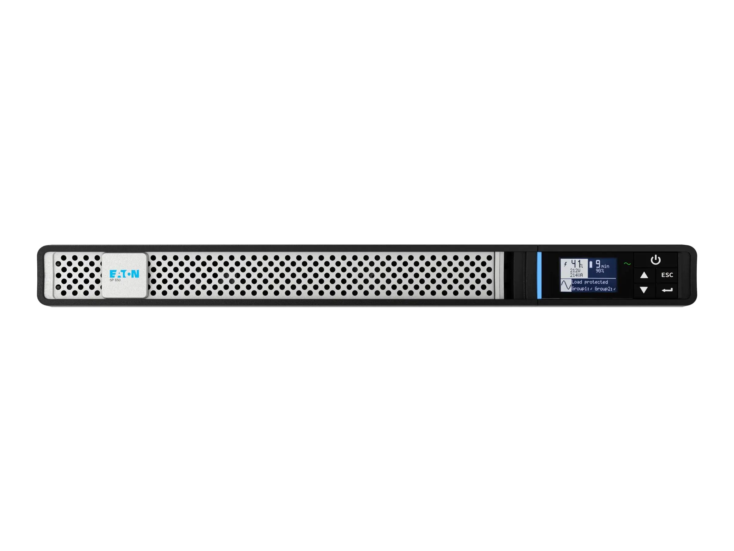 Eaton 5P Gen2 650i - USV (Rack - einbaufähig) - Wechselstrom 200/208/220/230/240 V - 520 watt - 650 VA - 1-phasig - 9 Ah - RS-232, USB - Ausgangsanschlüsse: 4 - 1U - 48.3 cm (19") 5P650IRNG2-L