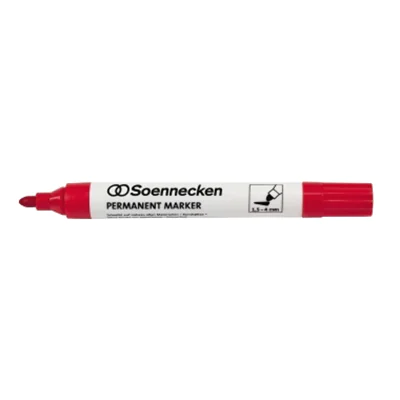 Soennecken Permanentmarker 3104 4mm Rundspitze rot Soennecken Permanentmarker 3104 4mm Rundspitze rot