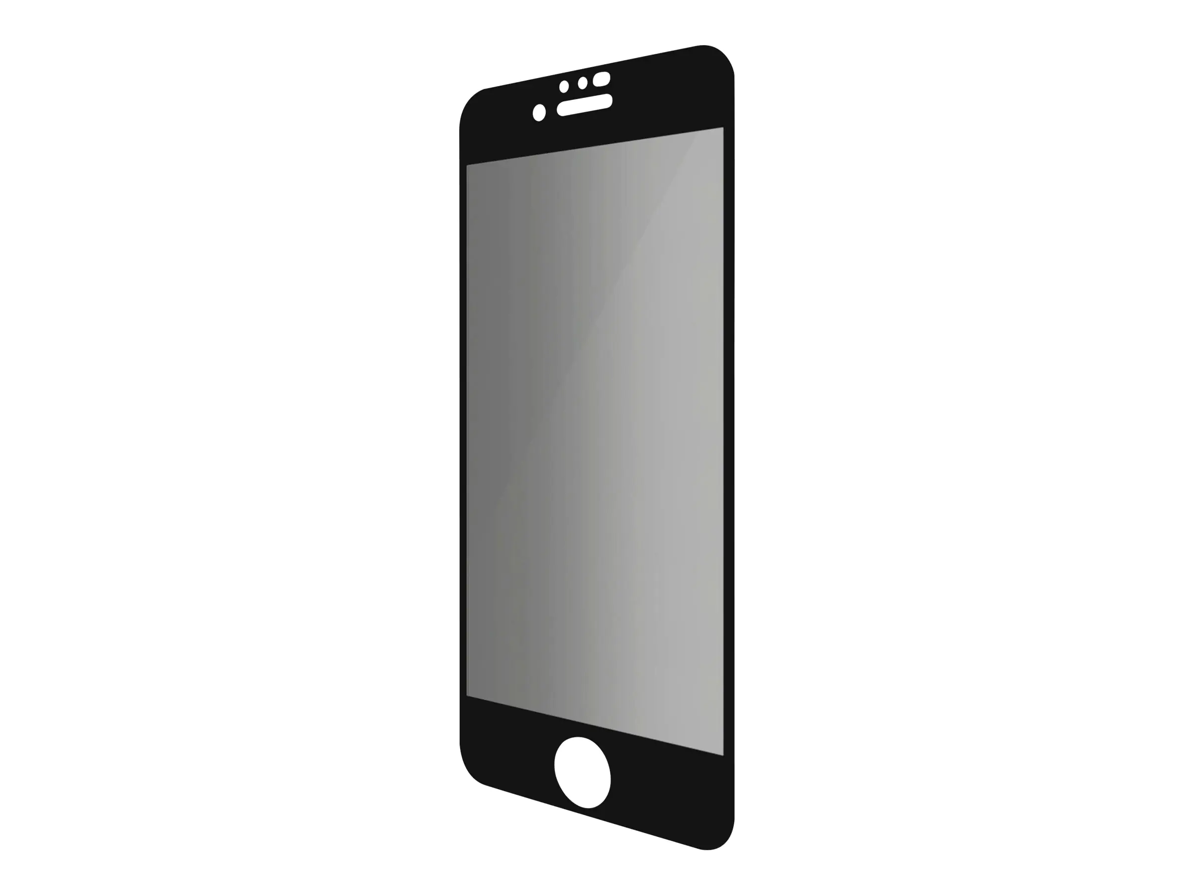 PanzerGlass Black & Case Friendly Privacy - Bildschirmschutz für Handy - Glas - mit Sichtschutzfilter - Schwarz - für Apple iPhone 6, 6s, 7, 8, SE (2. Generation) P2679