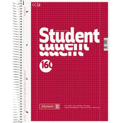 BRUNNEN Collegeblock Student 1067728 DIN A4 160Bl. kariert weiß BRUNNEN Collegeblock Student 1067728 DIN A4 160Bl. kariert weiß
