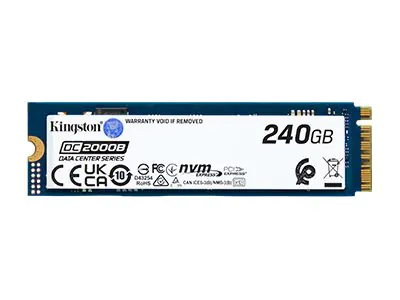 Kingston Data Center DC2000B - SSD - Enterprise - 240 GB - intern - M.2 2280 - PCIe 4.0 x4 (NVMe) SEDC2000BM8/240G