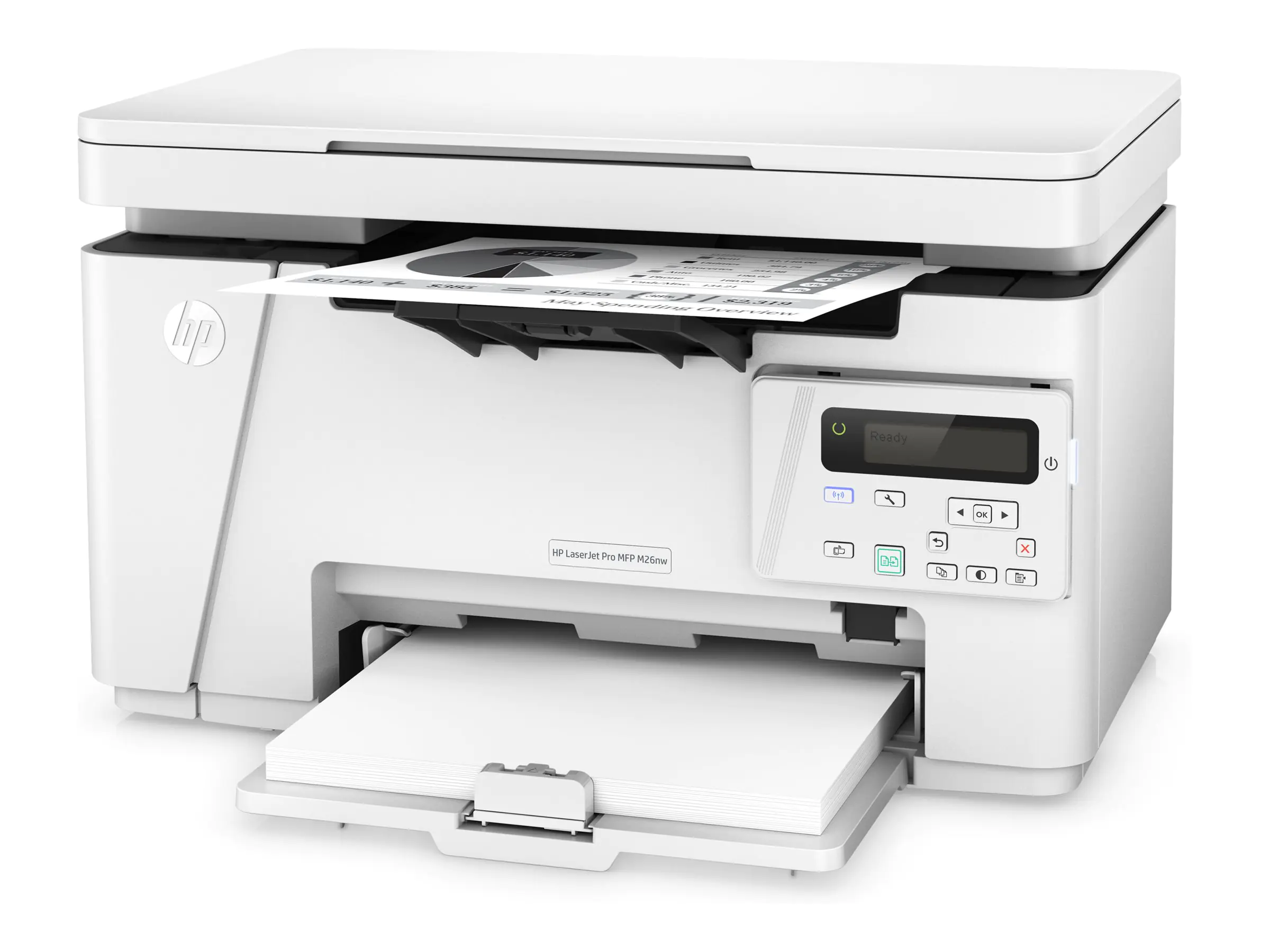HP LaserJet Pro MFP M26nw - Multifunktionsdrucker - s/w - Laser - 216 x 297 mm (Original) - A4 (Medien) - bis zu 18 Seiten/Min. (Kopieren) - bis zu 18 Seiten/Min. (Drucken) - 150 Blatt - USB 2.0, LAN