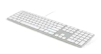 Matias FK318B-DE, Volle Größe (100%), Kabelgebunden, USB, Mechanischer Switch, QWERTZ, Weiß