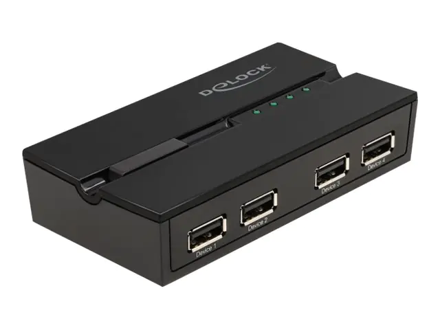 Delock - USB-Umschalter für die gemeinsame Nutzung von Peripheriegeräten - 4 x USB 2.0 - Desktop
