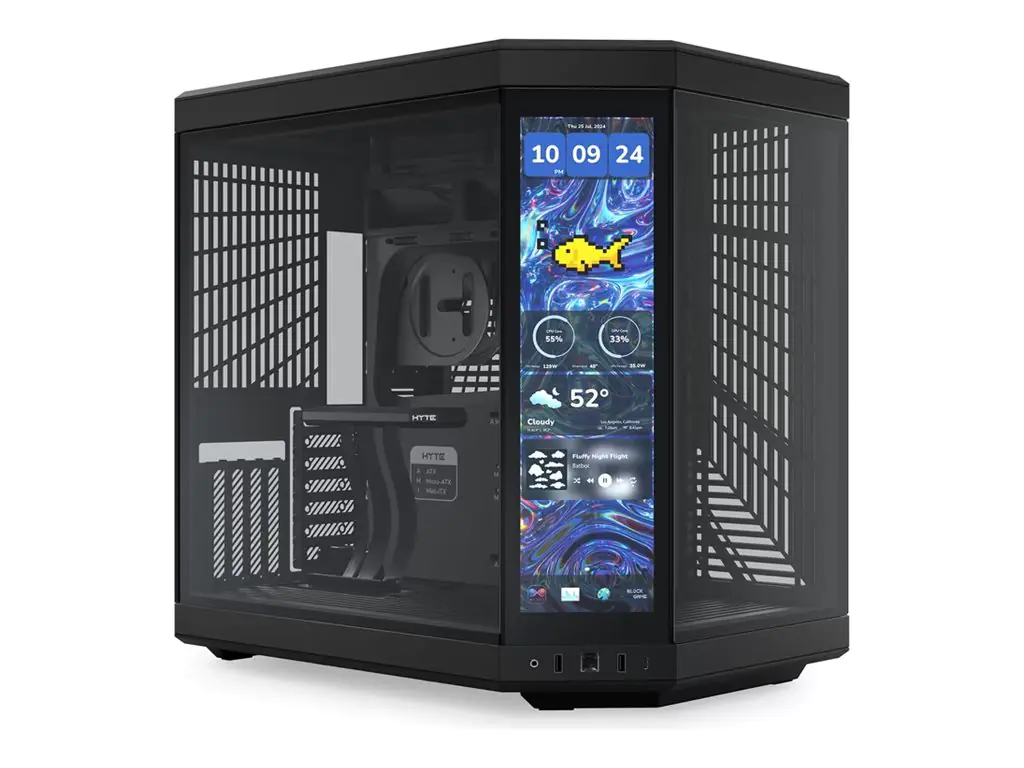 HYTE Y70 Touch infinite - Mid tower - E-ATX - Seitenteil mit Fenster (Glas)