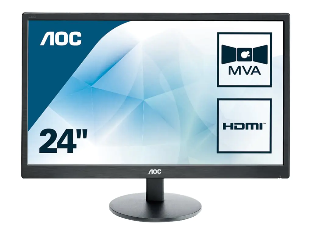 Schwarz Value AOC 23.6 Zoll TFT-Monitor M2470SWH