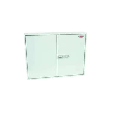 Phoenix Schlüsselschrank 73 x 55 x 14 cm (B x H x T) Stahl, pulverbeschichtet hellgrau