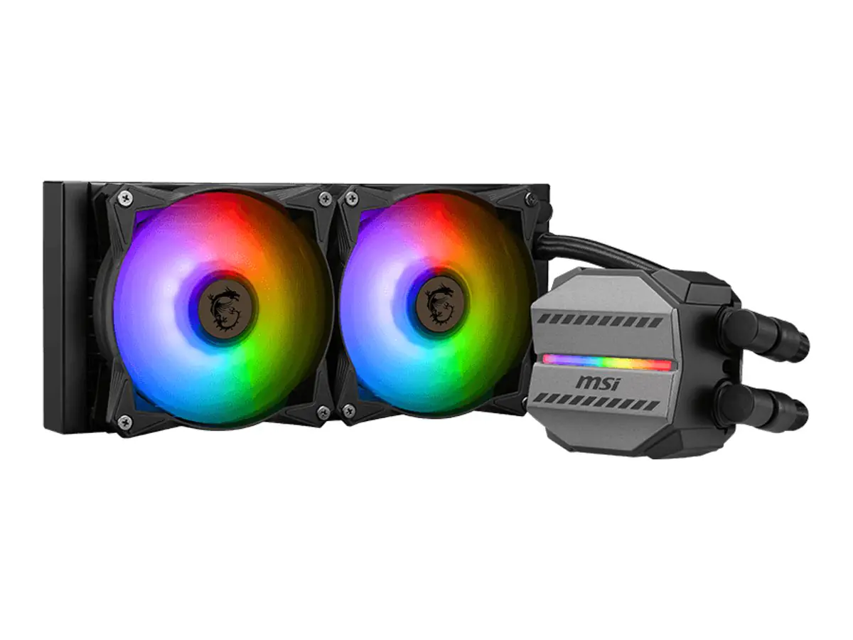 MSI MAG CORELIQUID M240 - Prozessor-Flüssigkeitskühlsystem - Kühlergröße: 240 mm - (für: LGA1156, LGA1155, LGA2011, LGA1150, LGA2011-3, LGA1151, AM4, LGA2066, LGA1200, LGA1700, AM5) - Kupfer - 120 mm
