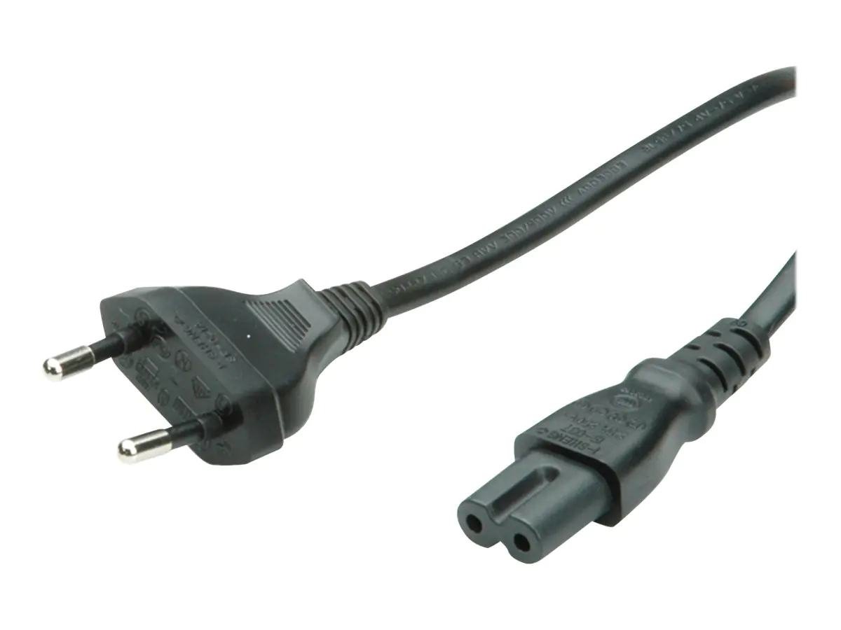 VALUE Stromkabel - Eurostecker (M) zu power IEC 60320 C7 19.99.2089