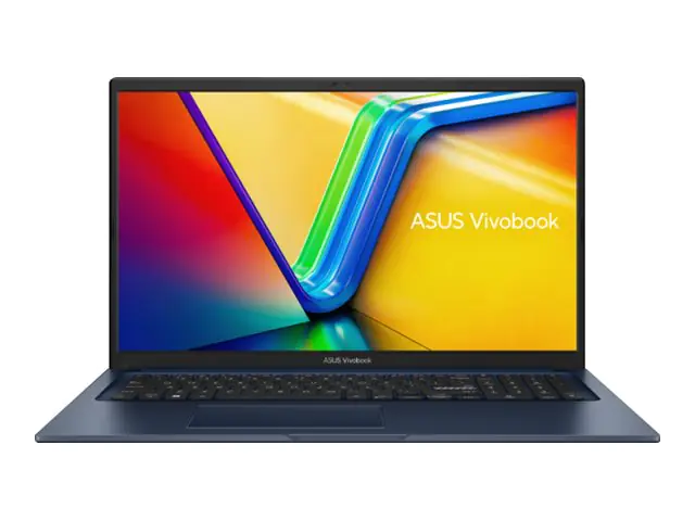 ASUS VivoBook 17 P1704CVA-AU194X - 180°-Scharnierdesign - Intel Core i7 1355U / 1.7 GHz - Win 11 Pro - Intel Iris Xe Grafikkarte - 16 GB RAM - 1 TB SSD NVMe - 43.9 cm (17.3") 1920 x 1080 (Full HD) - Wi-Fi 6E, Bluetooth - ruhig blau - kbd: Deutsch