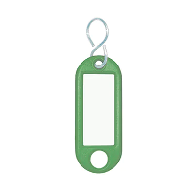 WEDO® Schlüsselanhänger 52 x 21 x 3 mm (B x H x T) S-Haken Kunststoff grün 100 St./Pack. WEDO® Schlüsselanhänger 52 x 21 x 3 mm (B x H x T) S-Haken Kunststoff grün 100 St./Pack.