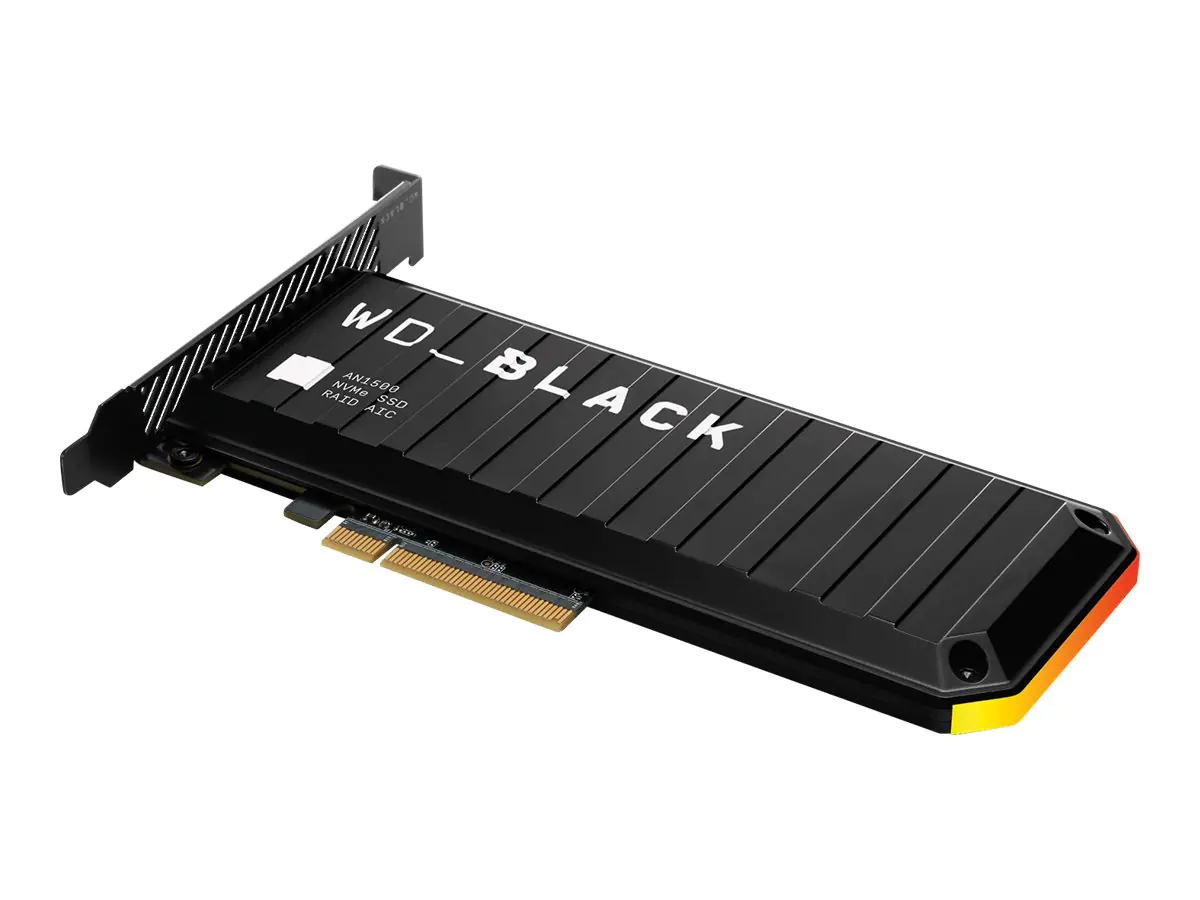 WD_BLACK AN1500 WDS100T1X0L-00AUJ0 - SSD - 1 TB - intern - PCIe-Karte (PCIe-Karte) - PCIe 3.0 x8 (NVMe) - integrierter Kühlkörper