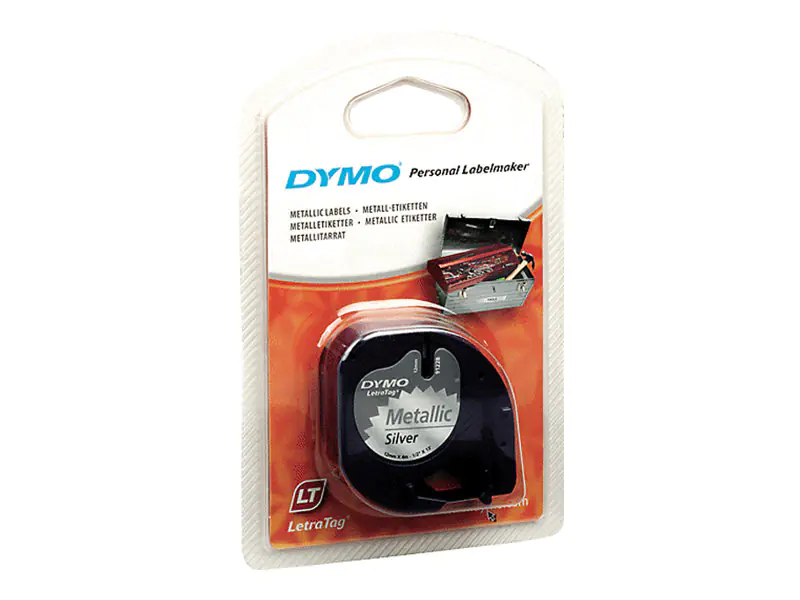 DYMO Schriftbandkassette LetraTag S0721730 12mmx4m sw auf si
