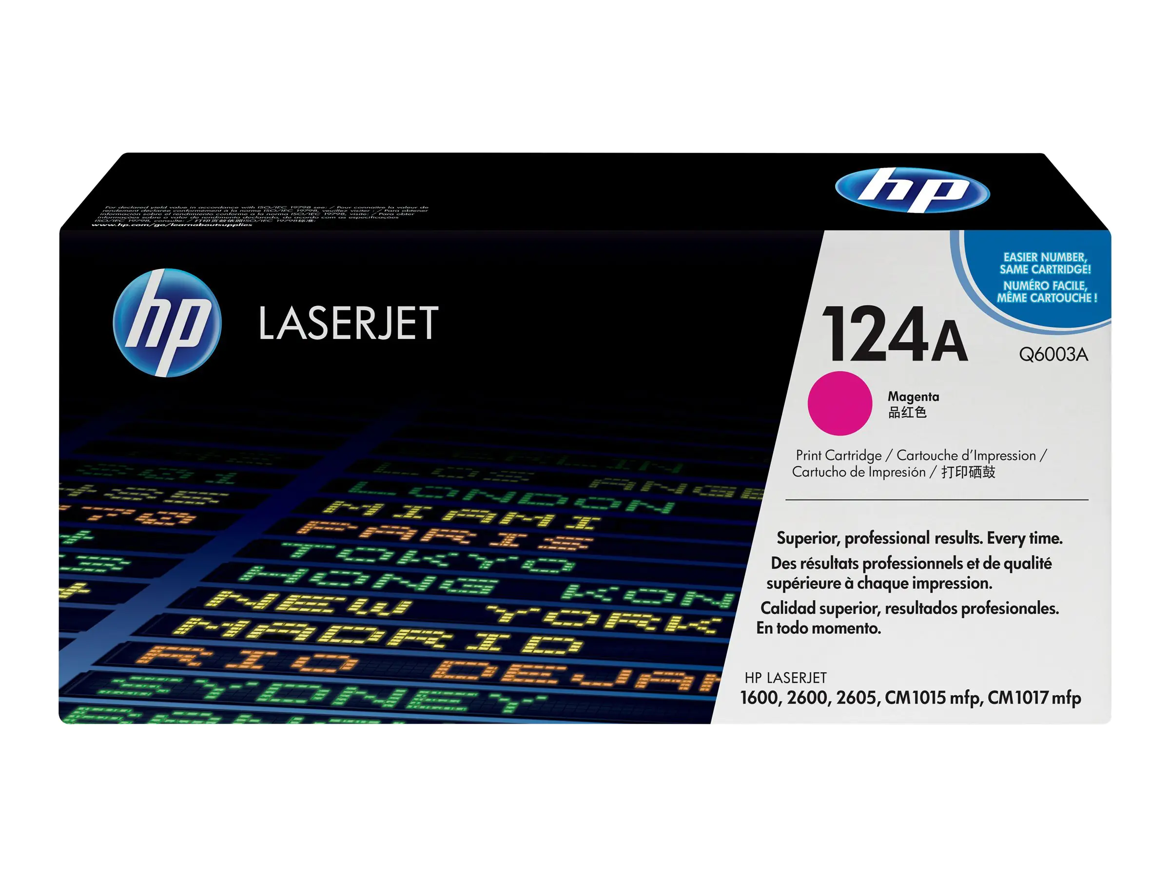 HP 124A - Magenta - Original - LaserJet - Tonerpatrone (Q6003A) - für Color LaserJet 1600, 2600n, 2605, 2605dn, 2605dtn, CM1015 MFP, CM1017 MFP HP 124A - Magenta - Original - LaserJet - Tonerpatrone (Q6003A) - für Color LaserJet 1600, 2600n, 2605, 2605dn, 2605dtn, CM1015 MFP, CM1017 MFP