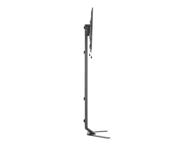 Manhattan TV & Monitor Mount (Ultra Slim), Stand Assembley, 1 screen, Screen Sizes: 37-55", Black, VESA 200x200 to 400x400mm, Max 40kg, LFD, Lifetime Warranty - Befestigungskit (Bodenmontage) - Ultra Slim - für LCD TV - Aluminium/Stahl - Schwarz - Bi