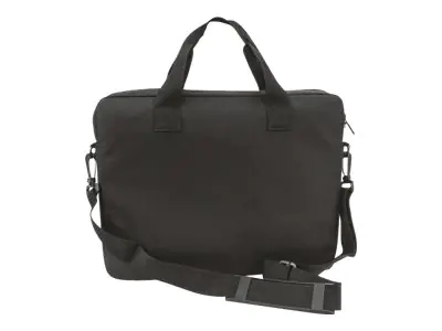 Manhattan London Laptop Bag 14.1", Top Loader, Black, LOW COST, Accessories Pocket, Shoulder Strap (removable), Notebook Case, Three Year Warranty - Notebook-Tasche - 35.8 cm (14.1") - Schwarz