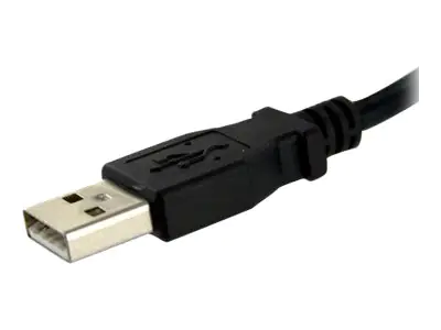 StarTech 60cm USB A Blendenmontage Kabel Bu/St - USB Verlängerungskabel - Einbaubuchsen Kabel Verlängerung - USB-Verlängerungskabel - USB (W) zu USB (M) - 60 cm - geformt, Daumenschrauben - Schwarz - für P/N: UUSBOTG