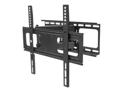 Manhattan TV & Monitor Mount (Clearance Pricing), Wall, Full Motion, 1 screen, Screen Sizes: 32-55", Black, VESA 200x200 to 400x400mm, Max 50kg, LFD, Tilt & Swivel with 3 Pivots, Lifetime Warranty - Klammer - für LCD TV - stabiler Stahl - Schwarz - Bildsc Manhattan TV & Monitor Mount (Clearance Pricing), Wall, Full Motion, 1 screen, Screen Sizes: 32-55", Black, VESA 200x200 to 400x400mm, Max 50kg, LFD, Tilt & Swivel with 3 Pivots, Lifetime Warranty - Klammer - für LCD TV - stabiler Stahl - Schwarz - Bildsc