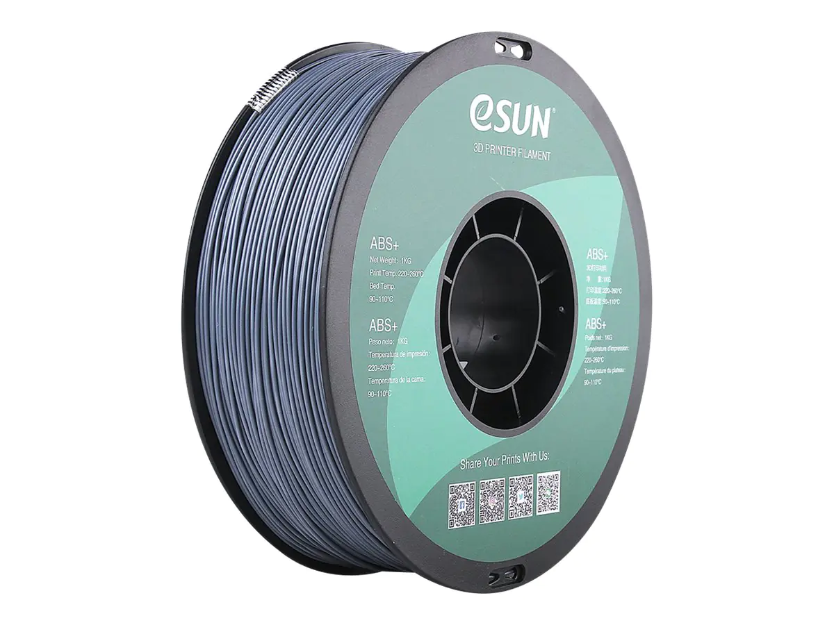 Esun - Grau - 1 kg - vakuumversiegelter Beutel - ABS+ filament (3D) Esun - Grau - 1 kg - vakuumversiegelter Beutel - ABS+ filament (3D)