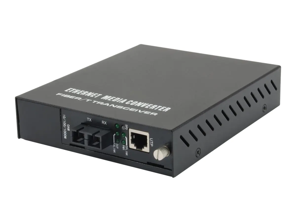 LevelOne GVM-1101 - Medienkonverter - 100Mb LAN - 10Base-T, 100Base-TX, 1000Base-T, 1000Base-X - RJ-45 / SC multi-mode - bis zu 500 m - 850 nm