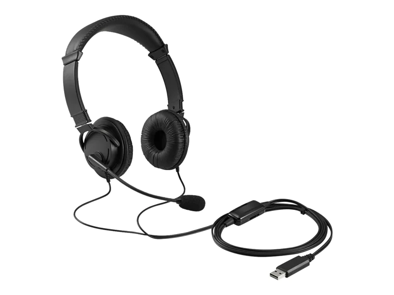 Kensington USB Hi-Fi Headphones - Kopfhörer mit Mikrofon - On-Ear - kabelgebunden - USB