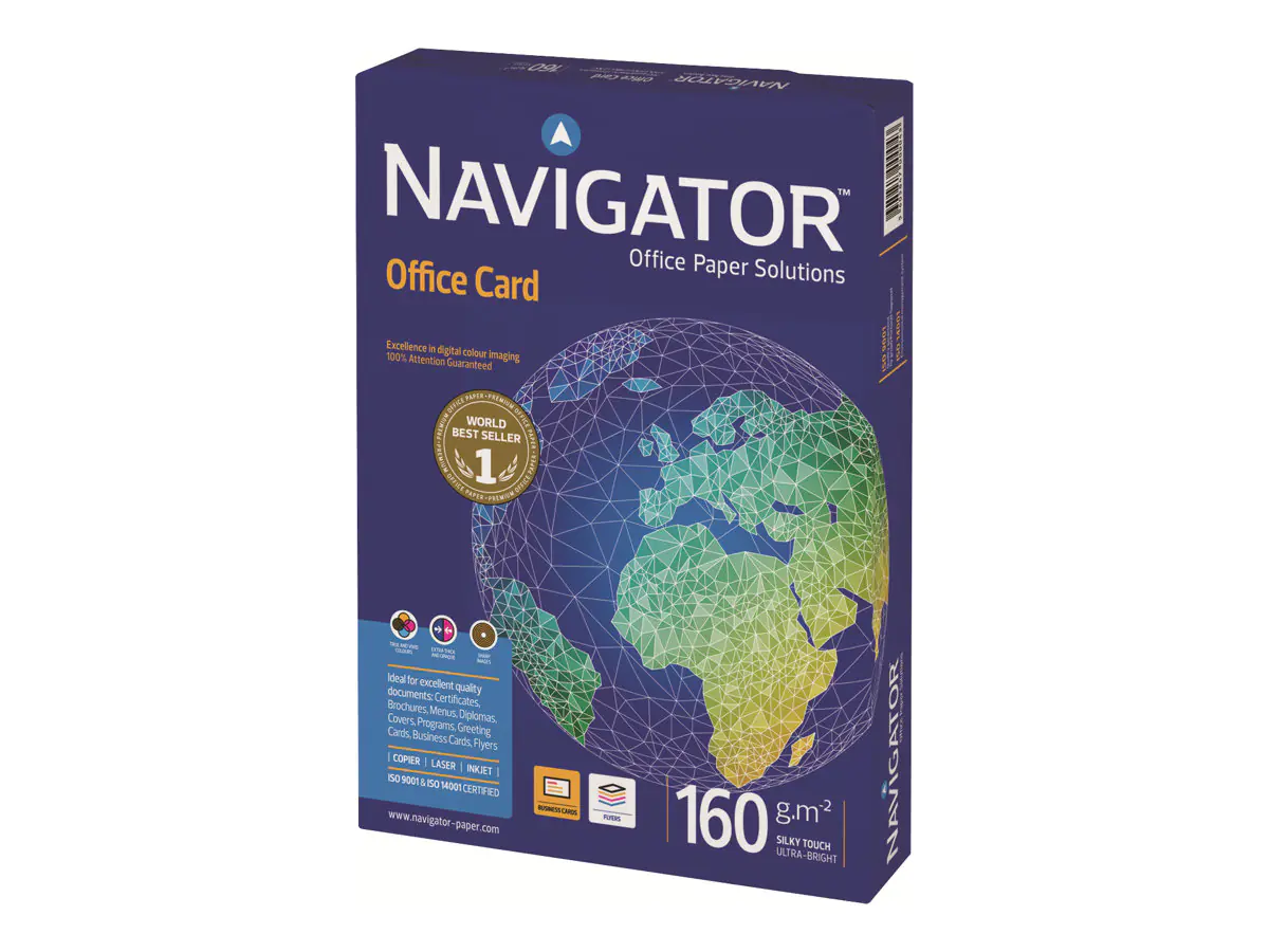 Navigator Office Premium Card - Ultra-glänzend - hochweiß - A4 (210 x 297 mm) PCO160F1