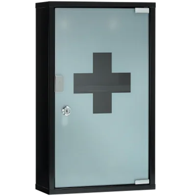 FIRST AID ONLY Verbandschrank nicht gefüllt Metall, lackiert schwarz FIRST AID ONLY Verbandschrank nicht gefüllt Metall, lackiert schwarz