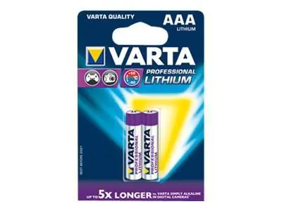 Varta Professional - Batterie 2 x AAA - Li 06103301402