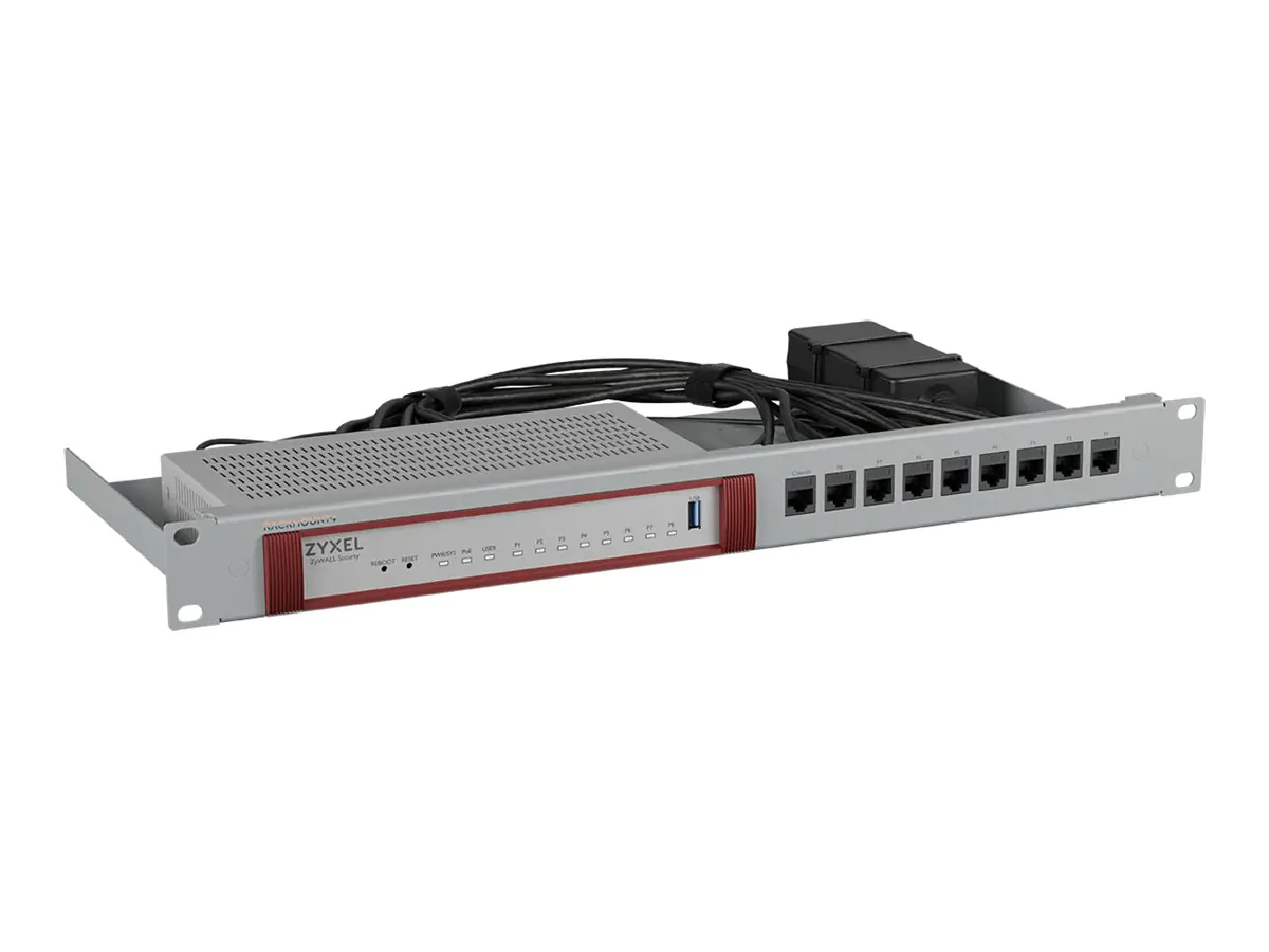 Rackmount.IT RM-ZN-T1 - Montagesatz für Netzwerkgeräte - Rack montierbar - silberne Spezia