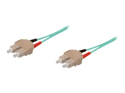 Good Connections - Patch-Kabel - SC multi-mode (M) bis SC multi-mode (M) - 1 m - Glasfaser - Duplex - 50/125 Mikrometer - OM3 - halogenfrei