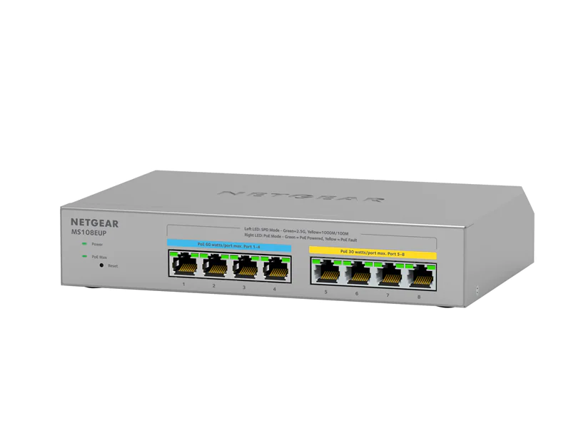 Netgear Plus MS108EUP - Switch - managed - PoE++ (230 W) - MS108EUP-100EUS