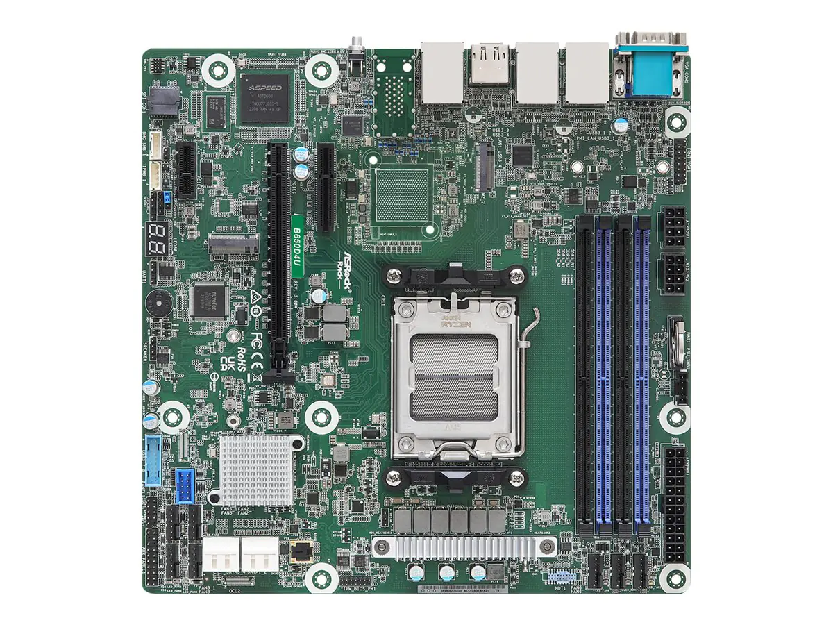 ASRock Mainboard B650D4U micro-ATX Sockel AM5 Single - Mainboard - AMD Sockel AM5 (Ryzen Zen4)