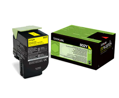 Lexmark 802Y - Gelb - Original - Tonerpatrone LCCP, LRP - für Lexmark CX310dn, CX310n, CX410de, CX410dte, CX410e, CX510de, CX510dhe, CX510dthe Lexmark 802Y - Gelb - Original - Tonerpatrone LCCP, LRP - für Lexmark CX310dn, CX310n, CX410de, CX410dte, CX410e, CX510de, CX510dhe, CX510dthe
