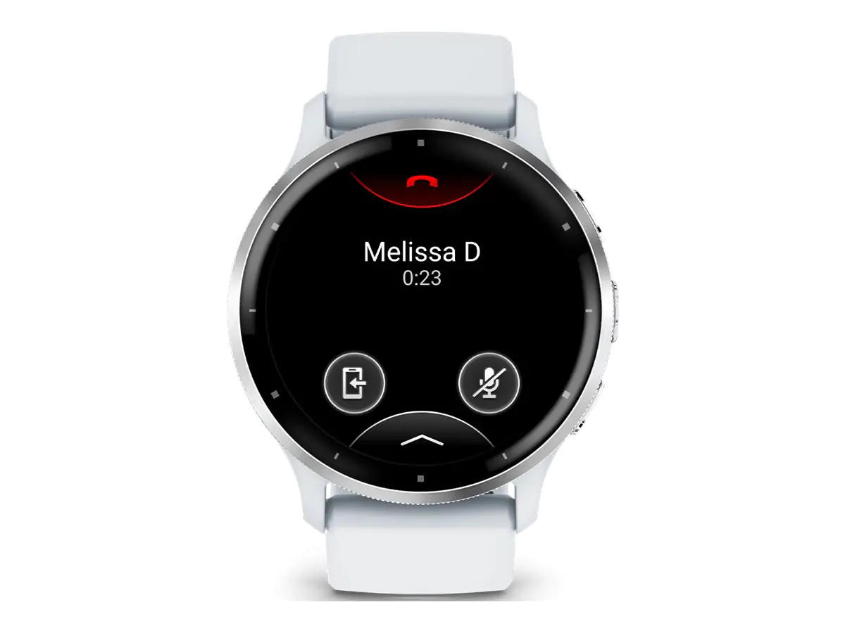 Garmin Venu 3 - 45 mm - verstärktes Polymer Whitestone - intelligente Uhr mit Band - Silikon - Handgelenkgröße: 135-200 mm - Anzeige 3.54 cm (1.4") - 8 GB - Bluetooth, ANT+, Wi-Fi - 30 g