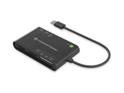 Conceptronic BIAN All-in-One Smart-ID Kartenleser - EMV (Chip & PIN) - MMC - MS Micro (M2) - Speiche