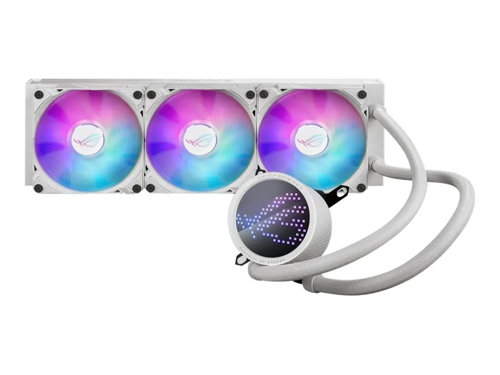 ASUS ROG RYUO III 360 ARGB - White Edition - Prozessor-Flüssigkeitskühlsystem - Kühlergröße: 360 mm - (für: AM4, LGA1200, LGA1700, AM5, LGA115x Socket) - Kupfer - 120 mm - weiß