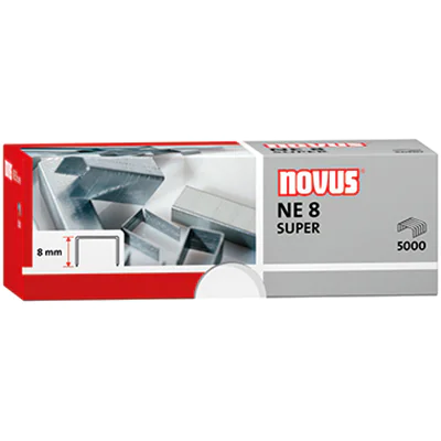 NOVUS Heftklammer NE 8 Super 042-0002 verzinkt 5.000 St./Pack. NOVUS Heftklammer NE 8 Super 042-0002 verzinkt 5.000 St./Pack.