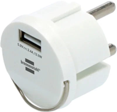 Brennenstuhl 1508110, USB, Weiß, IP44, 2,4 A, 5 V, 2,4 A