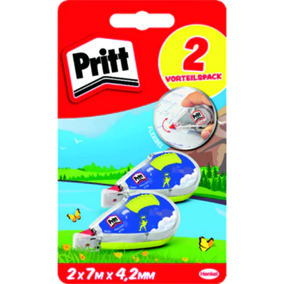 Pritt Korrekturroller Mini flex 4,2 mm x 7 m (B x L) keine seitliche Anwendung 2 St./Pack. Pritt Korrekturroller Mini flex 4,2 mm x 7 m (B x L) keine seitliche Anwendung 2 St./Pack.