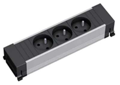 Bachmann 317.102 - 0,1 m - 3 AC-Ausgänge - Aluminium - Schwarz - 1 Stück(e) Bachmann 317.102 - 0,1 m - 3 AC-Ausgänge - Aluminium - Schwarz - 1 Stück(e)