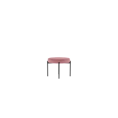 PAPERFLOW Hocker GAIA rund Samtbezug rose 74600748 GBRV.01.17