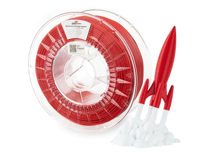 Spectrum Filaments Filament· PLA Premium High Speed· TRAFFIC RED· 1.75mm· 1kg 81054