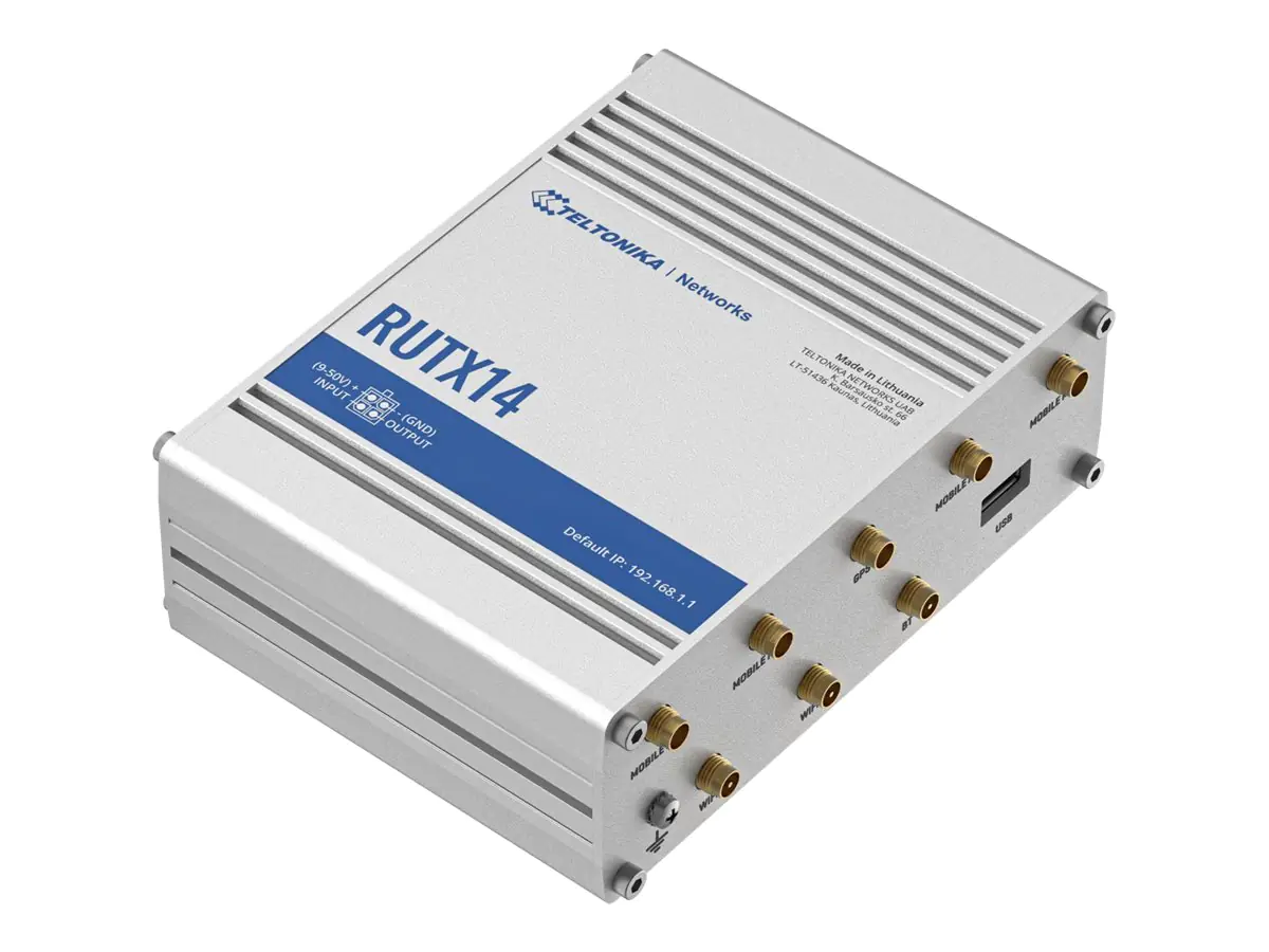 Teltonika RUTX14 - Wireless Router - WWAN 5-Port-Switch RUTX14000000