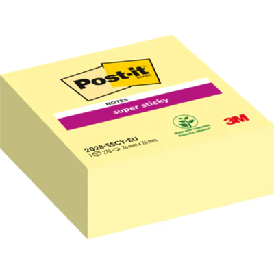 Post-it Haftnotiz Super Sticky 2028-SCY 76x76mm 270Blatt gelb Post-it Haftnotiz Super Sticky 2028-SCY 76x76mm 270Blatt gelb