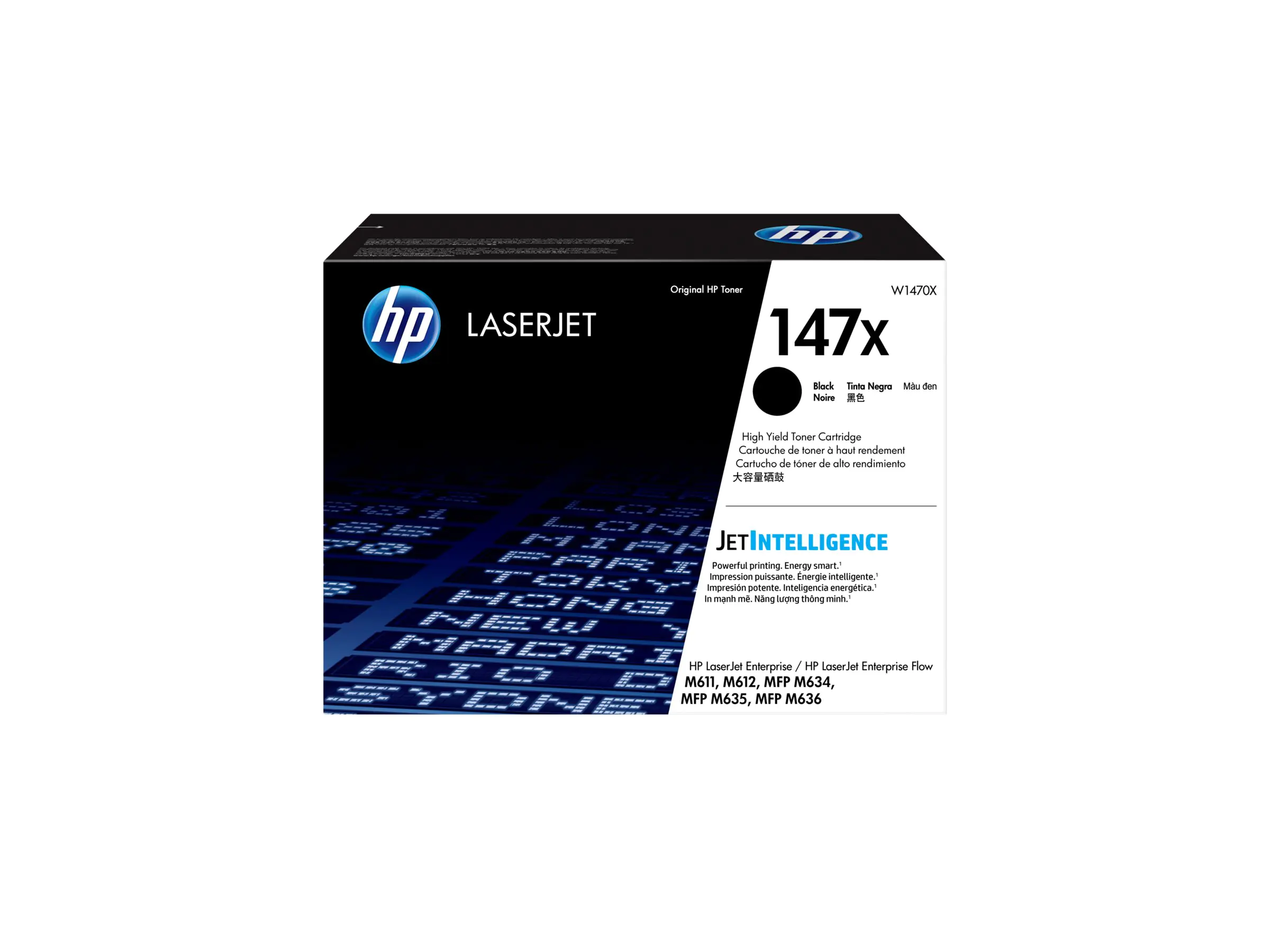 HP 147X - Hohe Ergiebigkeit - Schwarz - original - LaserJet - Tonerpatrone (W1470X) - f?r LaserJet Enterprise MFP M634; LaserJet Enterprise Flow MFP M634, MFP M635, MFP M636