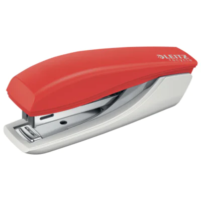 Leitz Heftgerät NeXXt Recycle Mini No. 10 fest/lösbar/nageln 10 Bl. (80 g/m²) Metall/Kunststoff (Kunststoff, 81 % recycelt) rot Leitz Heftgerät NeXXt Recycle Mini No. 10 fest/lösbar/nageln 10 Bl. (80 g/m²) Metall/Kunststoff (Kunststoff, 81 % recycelt) rot