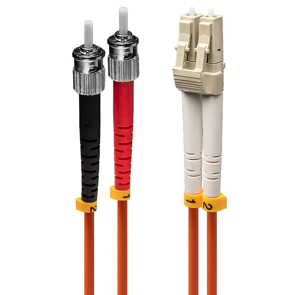 Lindy - Patch-Kabel - ST multi-mode (M) zu LC Multi-Mode (M) - 1 m - Glasfaser - Duplex - 50/125 Mikrometer - OM2 - halogenfrei