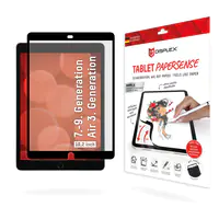 DISPLEX TABLET PAPERSENSE für iPad (7./8./9. Gen.)/Air (3. Gen.), wiederablösbare Schreibfolie und Zeichenfolie mit Paper Feeling, Papierähnliche Schutzfolie für den Bildschirm, 26,7 cm (10.5"), Matt, 5H, Polyethylenterephthalat, 1 Stück(e) 01886