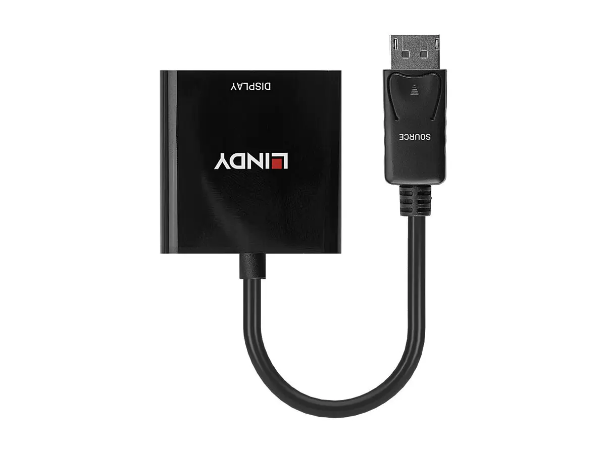 Lindy DisplayPort an DVI-D Adapter (aktiv, Eyefinity, Surround, Collage kompatibel) - Videokonverter - Parade PS171 - DisplayPort - DVI - Schwarz